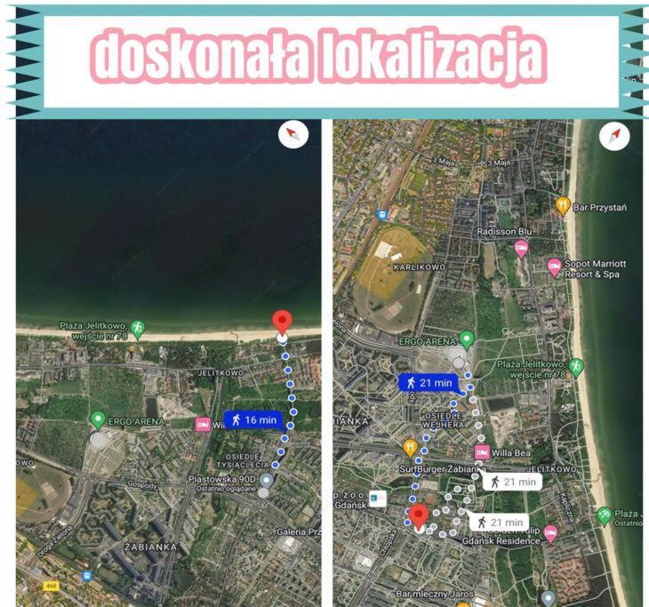 Mieszkanie Blisko Plazy W Pelni Wyposazone Gdańsk Exterior foto